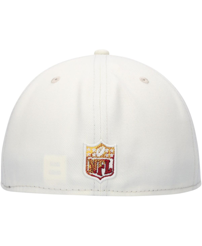 New Era Cream Washington Commanders Chrome Color Dim 59fifty Fitted Hat In Cream