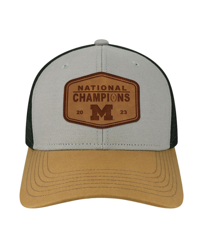 Shop Legacy Athletic Men's  Heather Gray, Tan Michigan Wolverines College Football Playoff 2023 National C In Heather Gray,tan