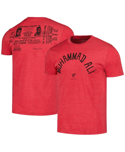 Shop Contenders Clothing Men's  Heather Red Muhammad Ali Robe 1965 T-shirt