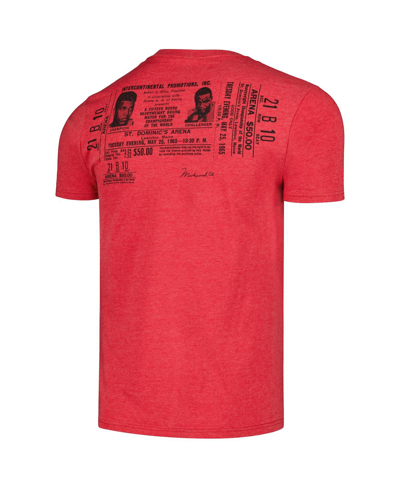 Contenders Clothing Men's  Heather Red Muhammad Ali Robe 1965 T-shirt In Heather Red
