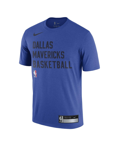 Shop Nike Men's  Blue Dallas Mavericks 2023/24 Sideline Legend Performance Practice T-shirt