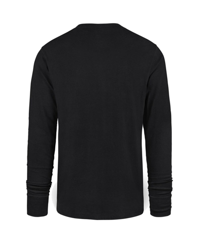Shop 47 Brand Men's ' Black Distressed Baltimore Ravens Brand Wide Out Franklin Long Sleeve T-shirt