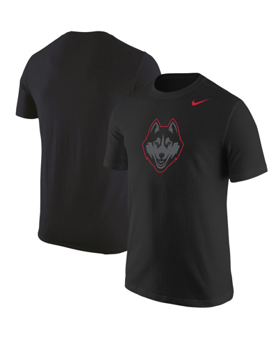 Shop Nike Men's  Black Uconn Huskies Logo Color Pop T-shirt