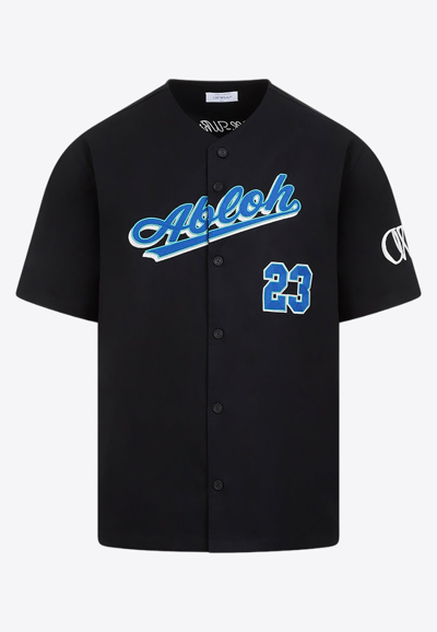 Shop Off-white Baseball Short-sleeved Shirt In Black
