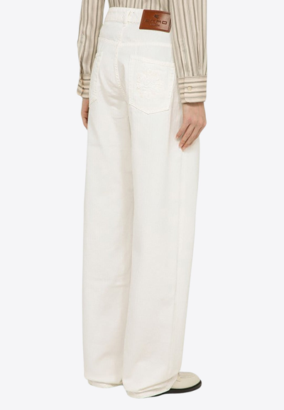 Etro Basic Straight-leg Jeans In White