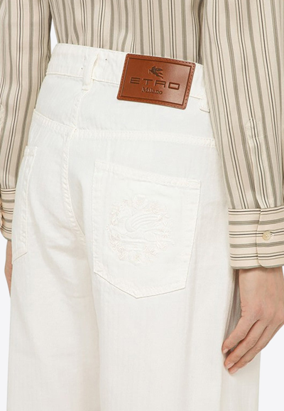 Etro Basic Straight-leg Jeans In White