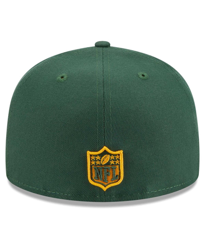 Shop New Era Men's  Green Green Bay Packers Main Patch 59fifty Fitted Hat
