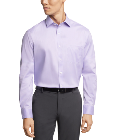 Shop Van Heusen Men's Flex Collar Regular Fit Dress Shirt In New Lavender