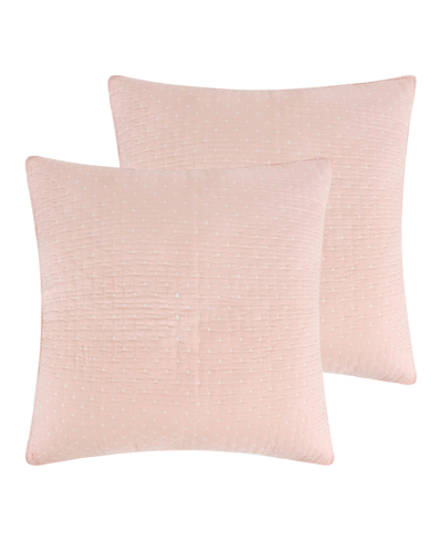 Levtex Cross Stitch Stitching 2-pc. Sham Set, European In Blush
