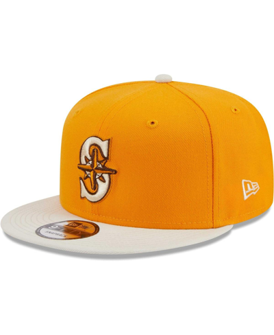 Shop New Era Men's  Gold Seattle Mariners Tiramisu 9fifty Snapback Hat