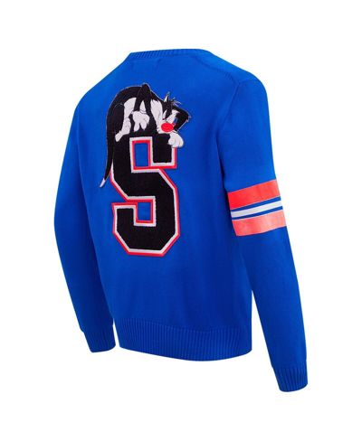 Freeze Max Men's  Royal Looney Tunes Sylvester Button-up Cardigan In Royal