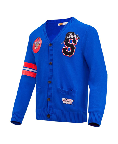Freeze Max Men's  Royal Looney Tunes Sylvester Button-up Cardigan In Royal