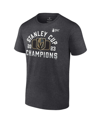 Shop Fanatics Men's  Heather Charcoal Vegas Golden Knights 2023 Stanley Cup Champions Schedule T-shirt