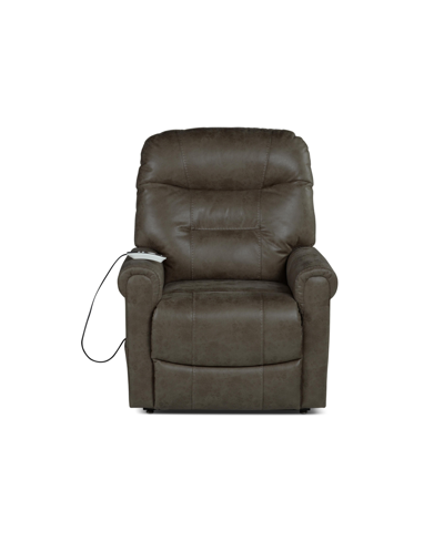 Shop Steve Silver Ottawa 34" Power Lift Chair, Heat, Massage In Dark Brown