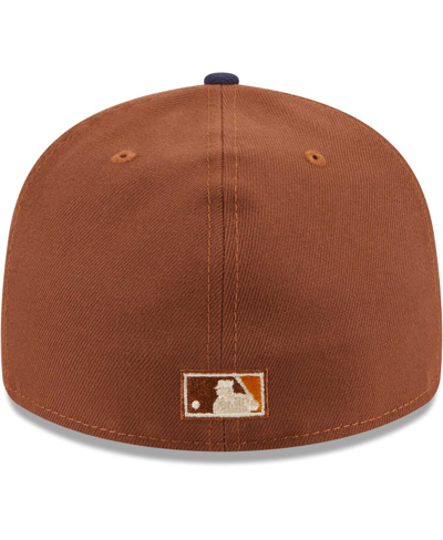 Shop New Era Men's  Brown San Diego Padres Tiramisu Low Profile 59fifty Fitted Hat