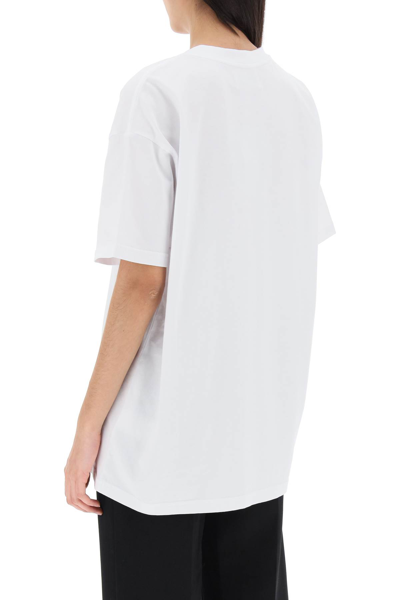 Shop Vivienne Westwood Classic T-shirt With Orb Logo In White (white)