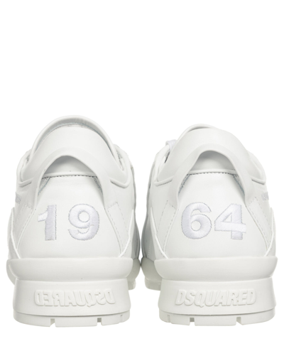 Pre-owned Dsquared2 Sneaker Herren Legendary Snm0299015000011062 White Leder Logo Schuhe In Weiss