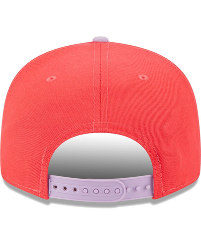 New Era Men's  Red, Lavender Tampa Bay Buccaneers Two-tone Color Pack 9fifty Snapback Hat In Red,lavender