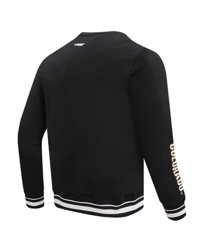 Pro Standard Black Colorado Buffaloes Classic Stacked Logo Pullover Sweatshirt In Black