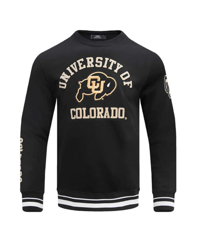 Shop Pro Standard Men's  Black Colorado Buffaloes Classic Stacked Logo Pullover Sweatshirt