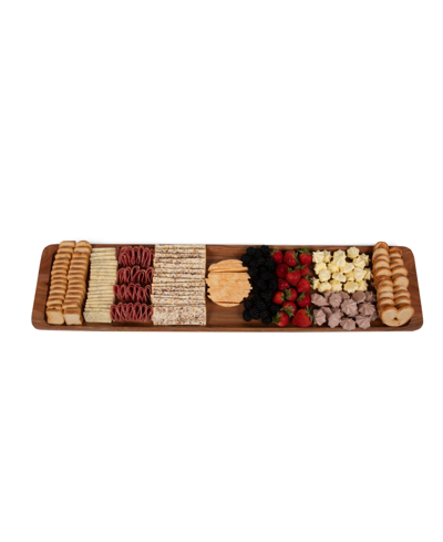 Shop Toscana Canape 36" Cocktail Appetizer Charcuterie Board In Acacia Wood