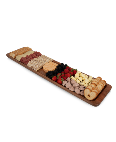 Shop Toscana Canape 36" Cocktail Appetizer Charcuterie Board In Acacia Wood