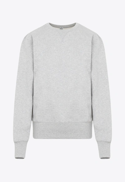 Shop Totême Classic Crewneck Sweatshirt In Gray