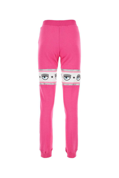 Shop Chiara Ferragni Trousers In Pink