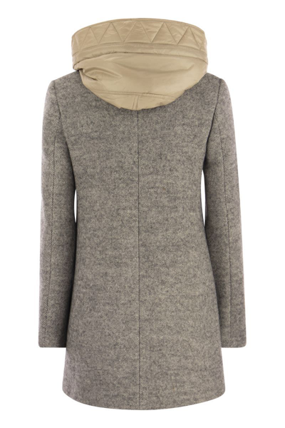 Shop Fay Coats In Melange Grey
