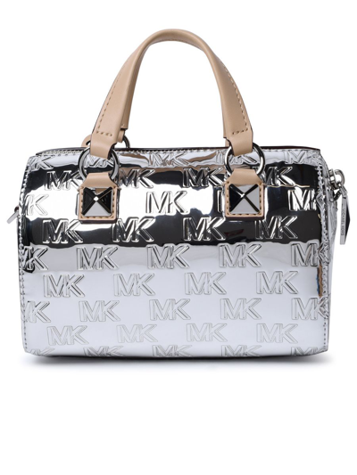 Shop Michael Michael Kors 'grayson' Mini Bag In Silver