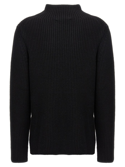 Shop Michael Michael Kors Logo Sweater In Black