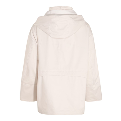Shop Moorer Cream Down Jacket In Avorio Light/bianco