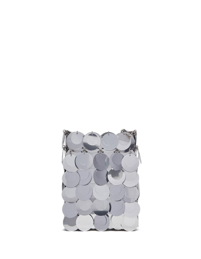 Shop Paco Rabanne Sac Soir Sparkle Mini Bag In In Silver