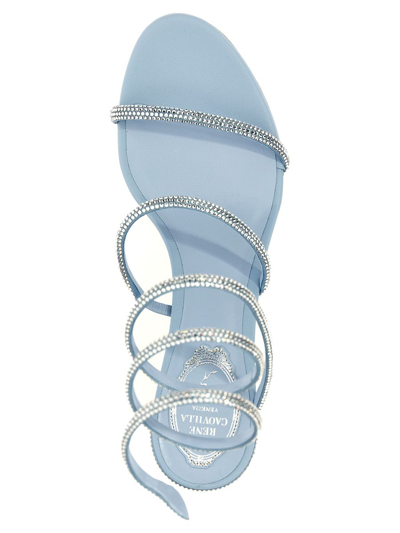 Shop René Caovilla 'cleo' Sandals In Blue