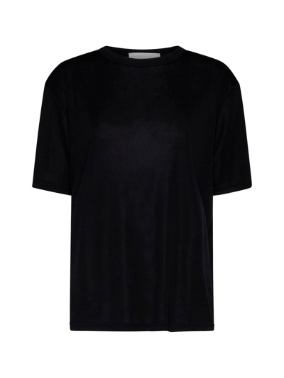 Shop Studio Nicholson Ribbed Jersey T-shirt In Black