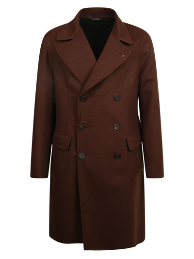 Shop Tagliatore Coats In Brown