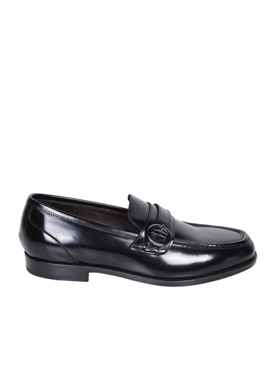 Shop Tagliatore Loafers In Black