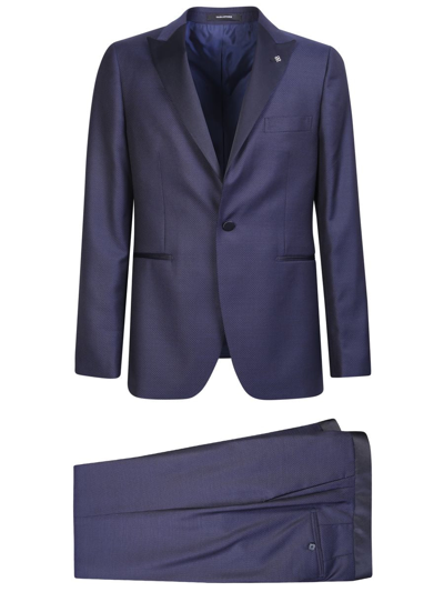 Shop Tagliatore Suits In Blue