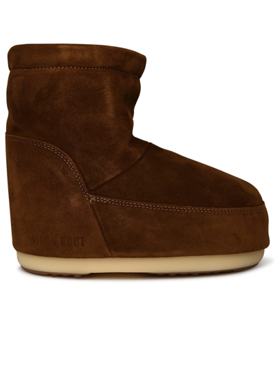 Shop Moon Boot Low-top Icon Hazelnut Suede Boots In Brown
