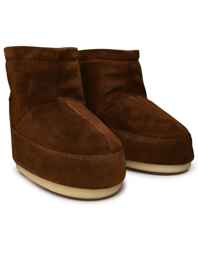 Shop Moon Boot Low-top Icon Hazelnut Suede Boots In Brown