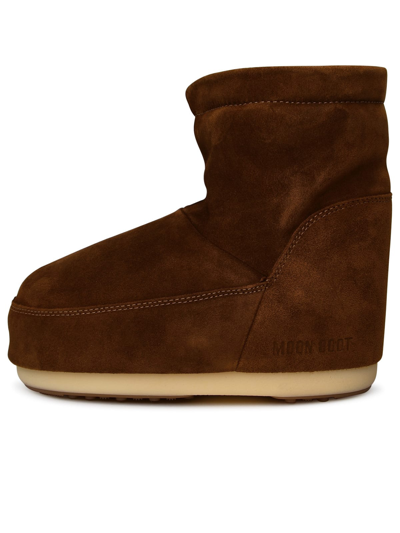 Shop Moon Boot Low-top Icon Hazelnut Suede Boots In Brown