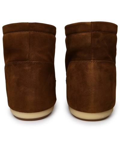 Shop Moon Boot Low-top Icon Hazelnut Suede Boots In Brown