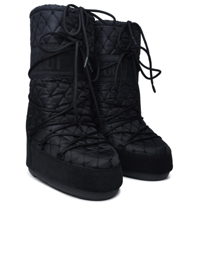 Shop Moon Boot Black Fabric Blend Boots
