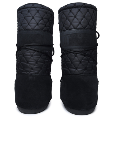 Shop Moon Boot Black Fabric Blend Boots