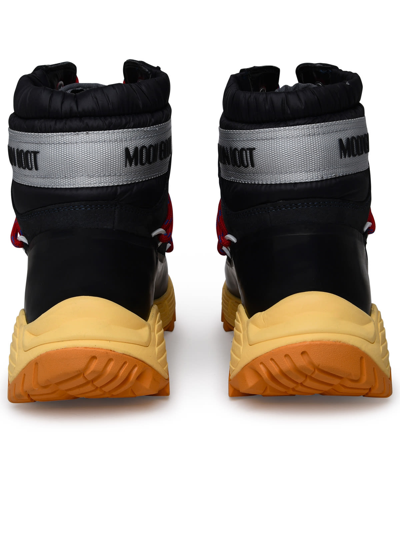 Shop Moon Boot Tech Hiker Black Leather Blend Boots