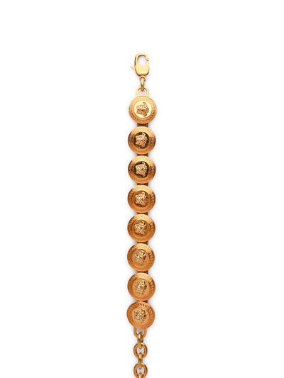 Shop Versace Tribute Medusa Gold Metal Bracelet