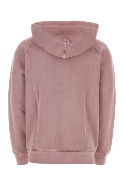 Shop Carhartt Antiqued Pink Cotton Hooded Taos Sweat In Daphne