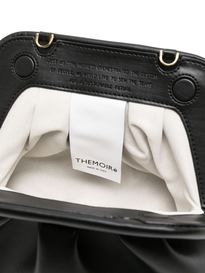 Shop Themoirè Bios Faux-leather Clutch Bag In Nero