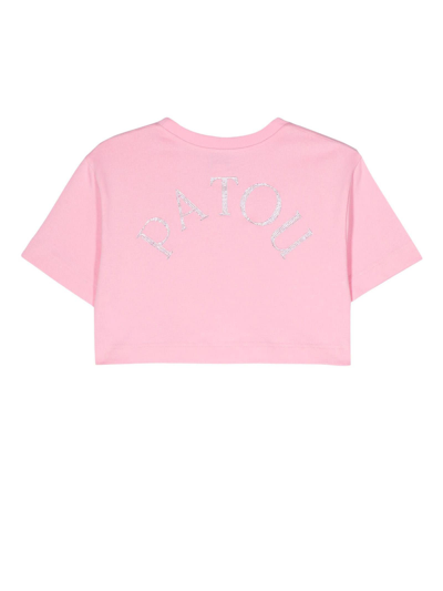 Shop Patou Pink Organic Cotton T-shirt In Rosa