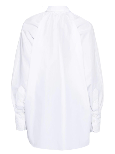 Shop Patou White Cotton Shirt In Bianco
